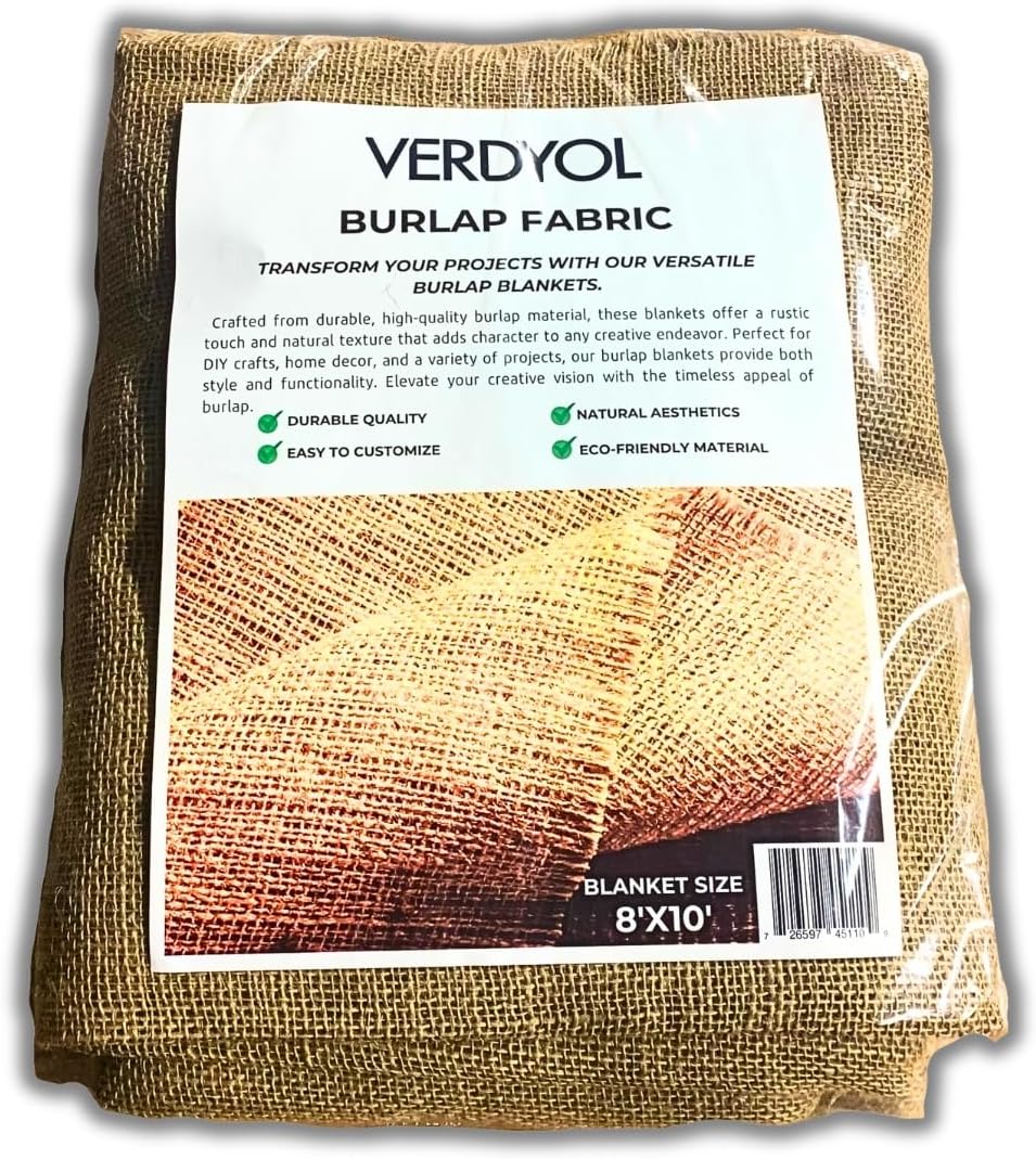 Burlap Fabric 8'x10'